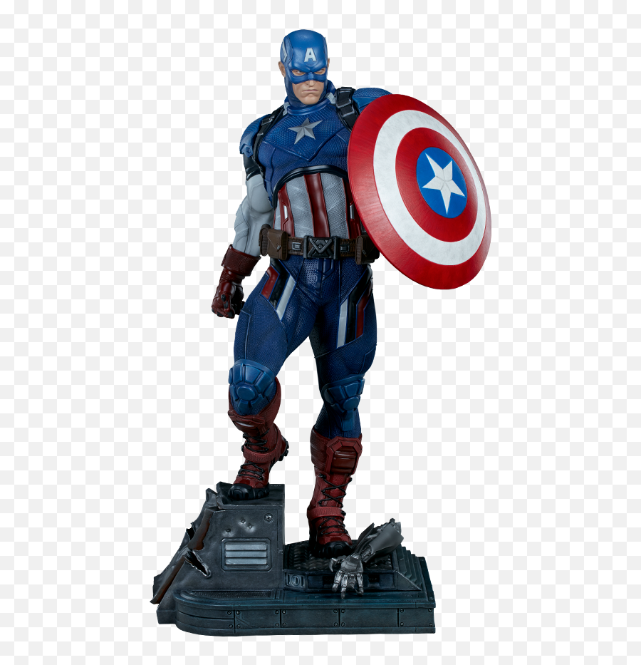 Captain America Premium Format Figure - Sideshow Captain America Premium Format Emoji,Captian Marvel No Emotions