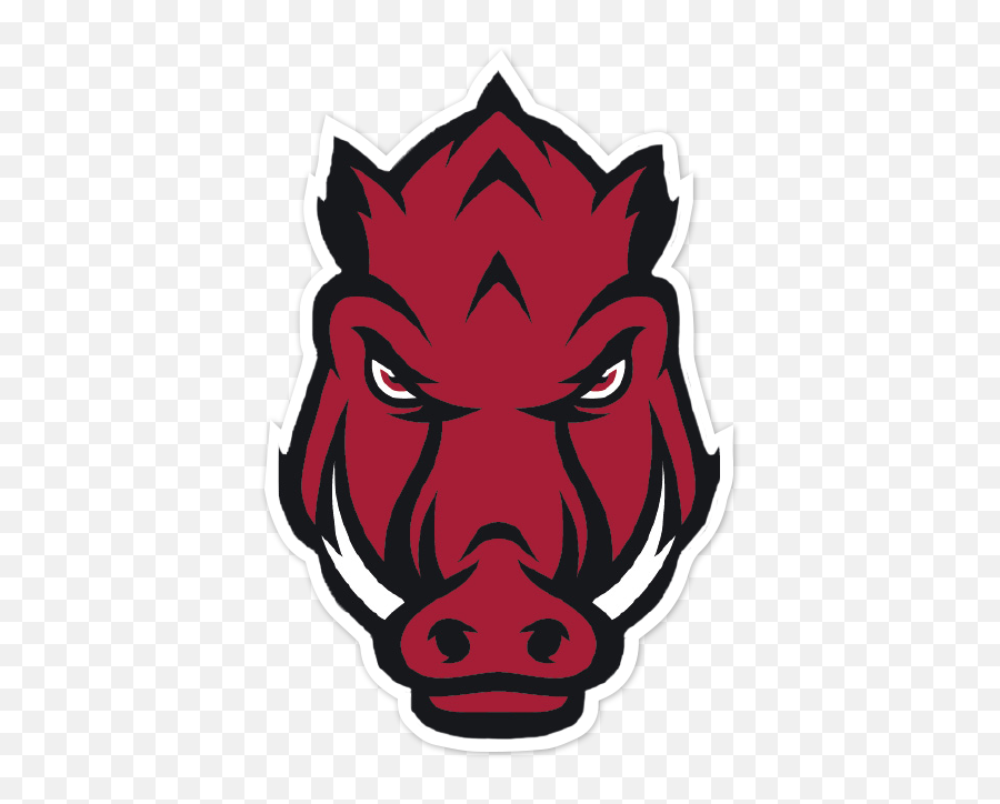 Arkansas Razorbacks Ncaa Logo Sticker - Vector Arkansas Razorback Logo Emoji,How Do I Make An Arkansas Razorback Emoticon