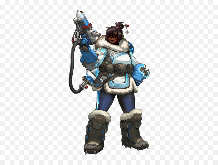 Get It Black - Overwatch Mei Art Emoji,Final Fantasy Robot Emoticon