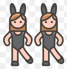 Women With Bunny Ears Free Icon Of Emoji,Ears Emoji