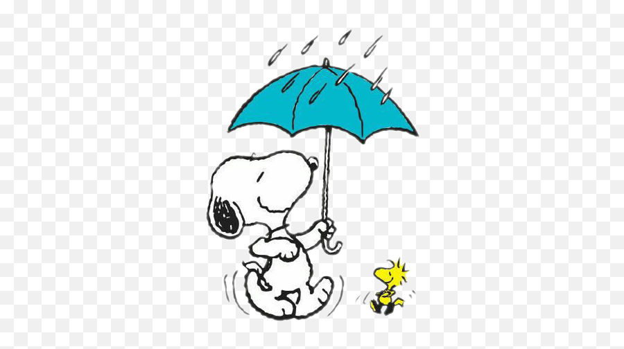 Sticker - Snoopy Walking In The Rain Emoji,Woodstock Peanuts Copy/paste Emojis