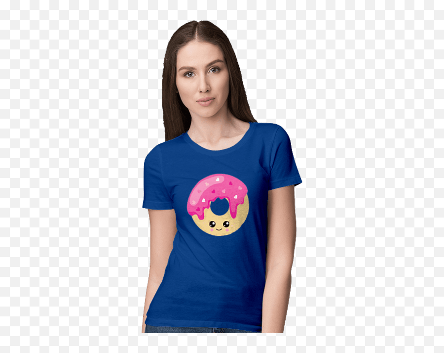 Menu0027s Polo With Print Pink Donut With A Smile - Blackline Emoji,B3c Emoticon