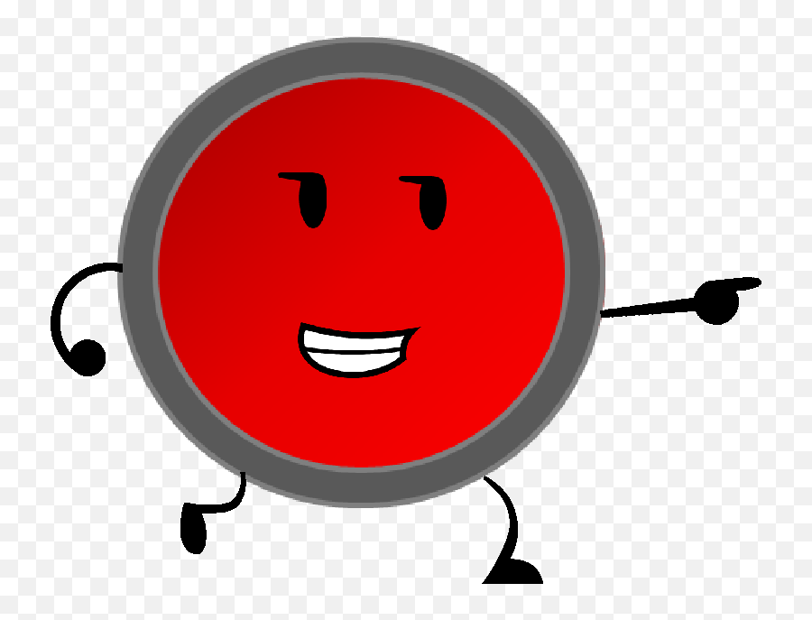 Button - Happy Emoji,Red Round Ball Emoticon