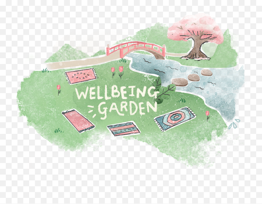 Wellbeing Garden Happy Place Festival - Illustration Emoji,Tree Of Emotions Recipes
