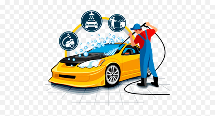 Download Car Graphics Vector Cleaning Wash Download - Cartoon Car Washing Logo Emoji,Sweep The Circus Emoticon