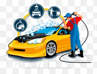 Download Car Graphics Vector Cleaning Wash Download - Cartoon Car Washing Logo Emoji,Sweep The Circus Emoticon