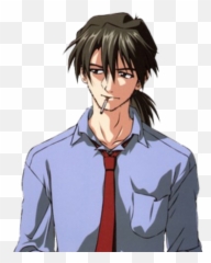Ryoji Kaji Evangelion Fandom - Ryoji Kaji Emoji,Rei Shows Emotion With Gendo