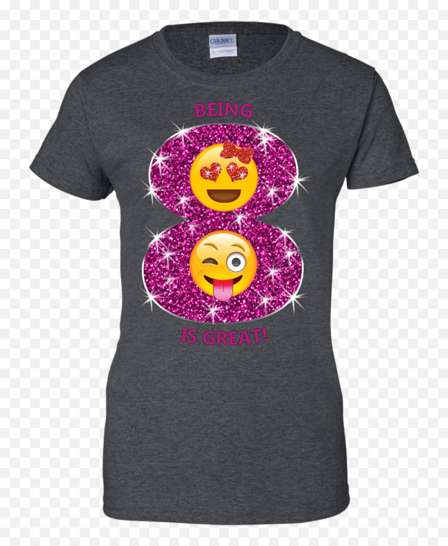 Funny Emoji Birthday Gift For 8 Year Old Girls Apparel - T,Birthday Emoticon For Facebook