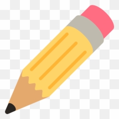 Emoji Pencil Drawing Writing - Transparent Background Pencil Emoji Png,Writing Hand Emoji