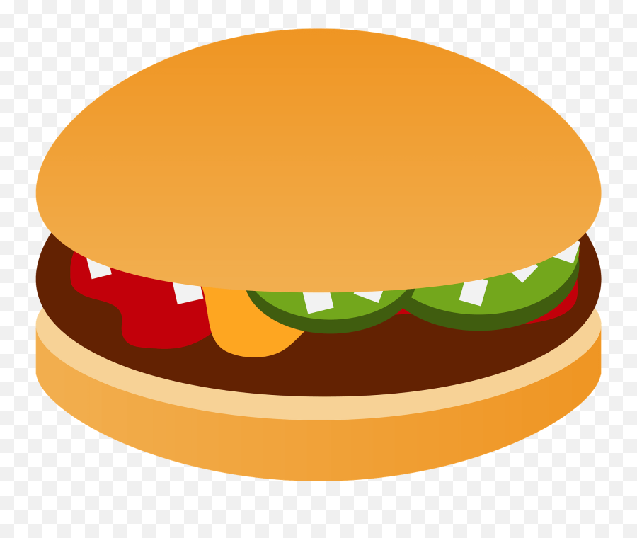 Hamburger Clipart Free Download Transparent Png Creazilla - Hamburgere Clipart Emoji,Facebook Veggie Emojis