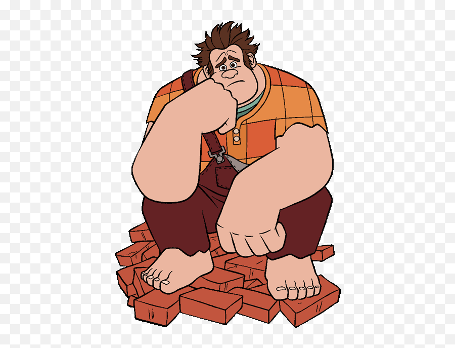 Triste Mattonisadness Ralph Sticker By Nrggiulia83 - Wreck It Ralph Ralph Clipart Emoji,Wreck It Ralph Emoji That I Can Use