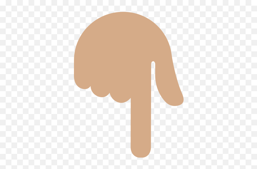 Backhand Index Pointing Down Medium Skin Tone Emoji - Finger Pointing Down Below Emoji,Emoticon Clasped Hands Bow