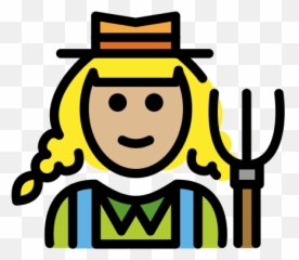 U200d Woman Farmer Medium - Light Skin Tone Emoji,Pitchfork And Torch Emoticon For Discord