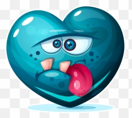 Funny Heart 2 - Stickers For Whatsapp Emoji,Funny Blue Emoji