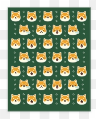 Shiba Inu Stickers Sticker And Decal - Happy Emoji,Emoji Wall Decals