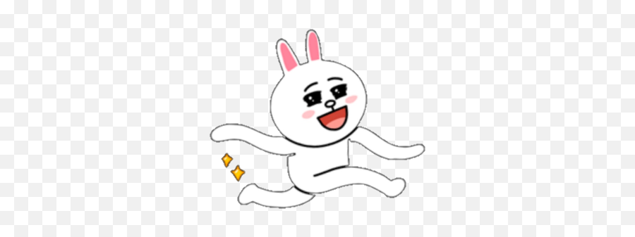 Happy Bunny Hi Weekend Smile Cute Sticker By Ikon - Happy Emoji,Happy Bunny Emoji