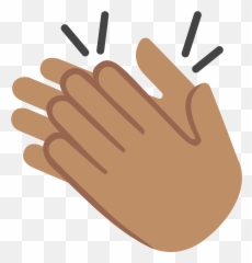 Emoji U1f44f 1f3fd - Clapping Hands Transparent Background,Clap Emoji Wikipedia