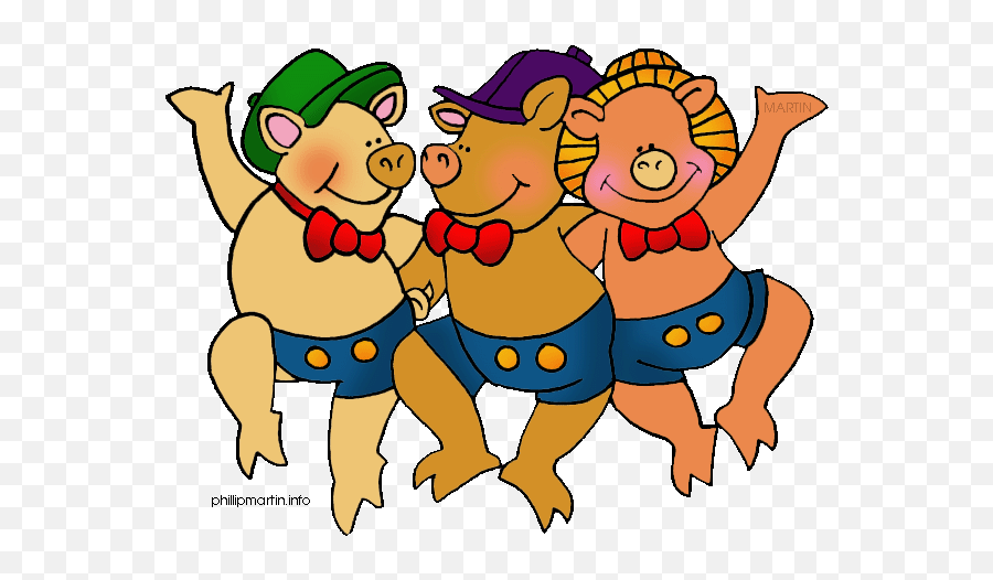 Clipart Panda - Three Little Pigs Clipart Gif Emoji,Yotm Emoticon