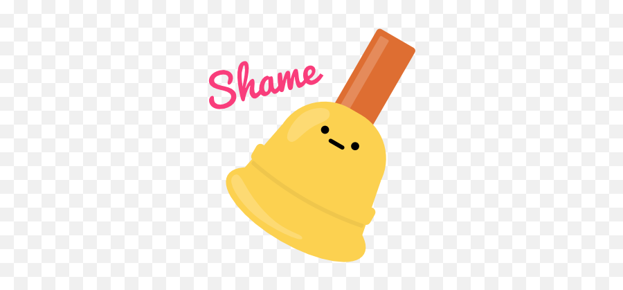 Silly Stickers By Krystal Fister - Handbell Emoji,Shame Bell Emoticon