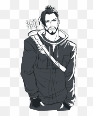 The Most Edited Ow Picsart - Hanzo Comic Draw Emoji,Overwatch Emoji Hammond