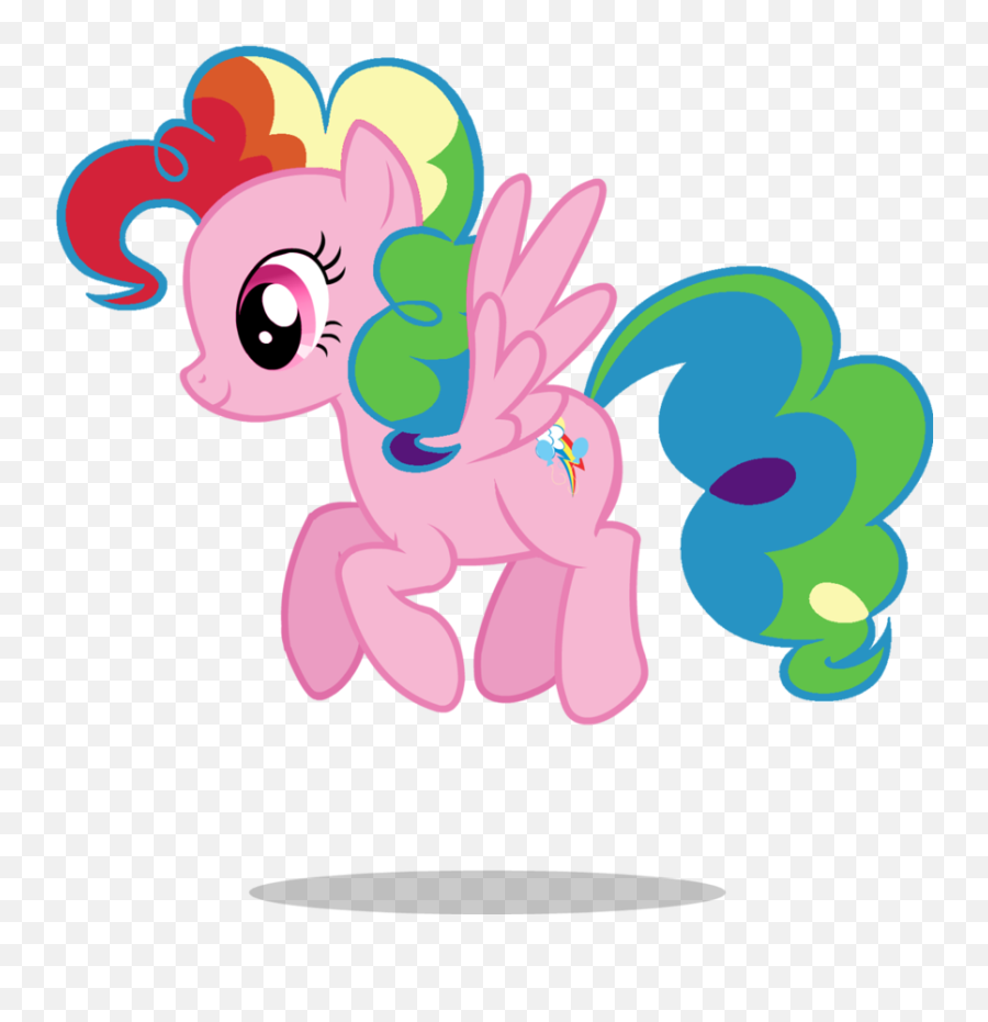 Is Pinkie Pie Cuter With Straight Hair - Rainbow Dash Cute Pinkie Pie Emoji,Pinky Pie Emoji