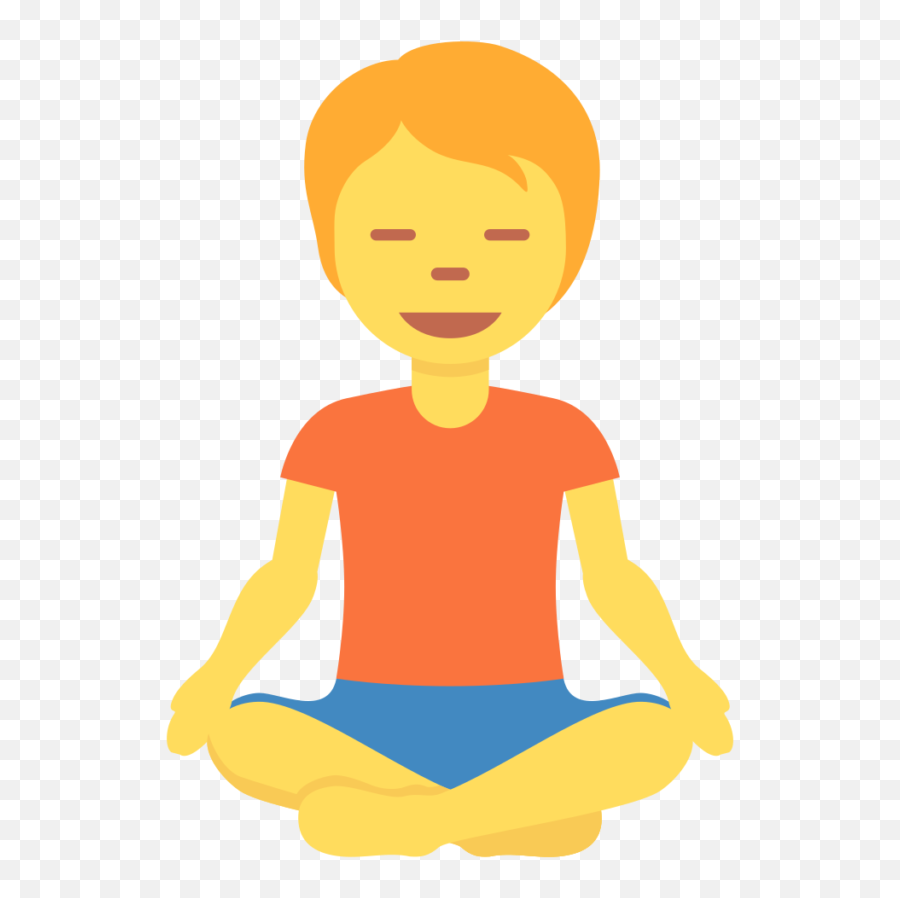 Person In Lotus Position Emoji - For Yoga,Yoga Emoticon