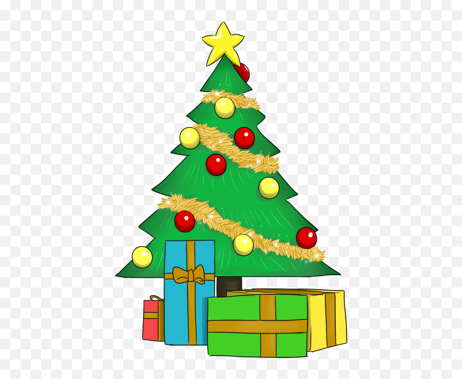 Free Christmas Tree With Presents Clipart Download Free - Public Domain Christmas Clipart Emoji,Christmas Tree Emoji