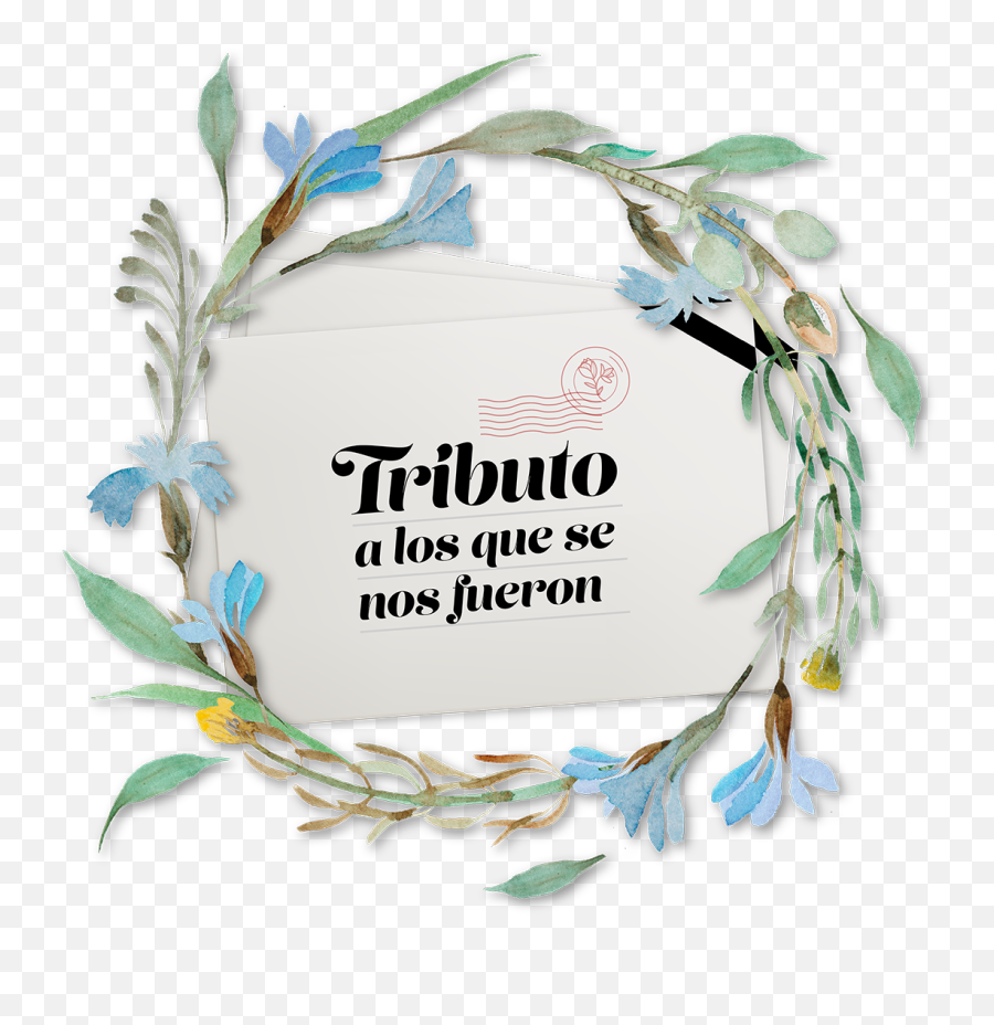 Coronavirus Colombia Cartas A Familiares Que Murieron Por - Wreath Watercolor Blue Flowers Emoji,Emojis De Amor Con Background Negro