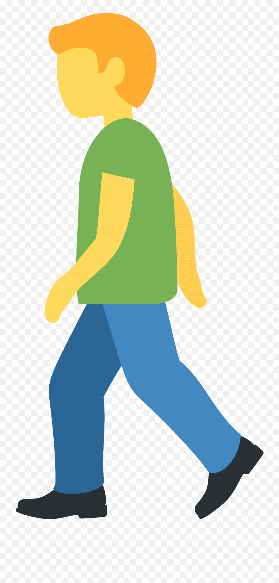 Man Walking Emoji Clipart Free Download Transparent Png - Man Walking Emoji,Default Emoji Man Meme