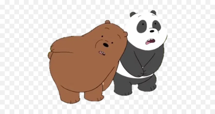 We Bear Bears Whatsapp Stickers - Stickers Cloud Animal Figure Emoji,Panda Bear Emoji