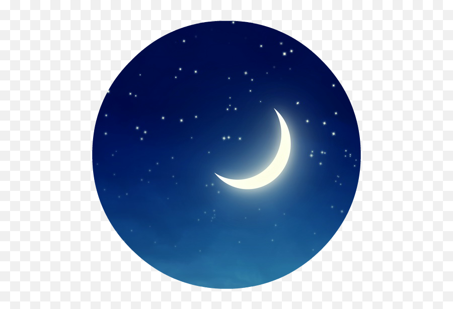 Download Hd 10x10ft Dark Blue Sky Night Moon Font B Crescent - Crescent Moon Night Sky Png Emoji,Animal Jam Emoji