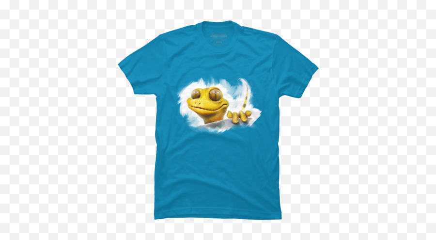 Best Blue Lizard T - Shirts Design By Humans Short Sleeve Emoji,Steam Pepe Emoticon