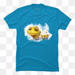 Best Blue Lizard T - Shirts Design By Humans Short Sleeve Emoji,Steam Pepe Emoticon