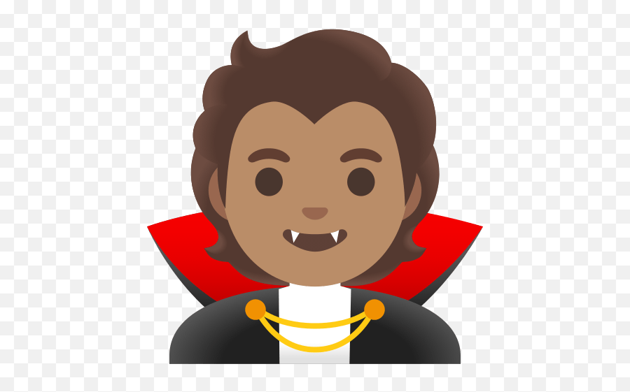 Vampire With Medium Skin Tone - Pyvarium Emoji,Medium Skin Tone Emoticon