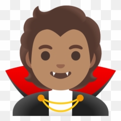 Vampire With Medium Skin Tone - Pyvarium Emoji,Medium Skin Tone Emoticon