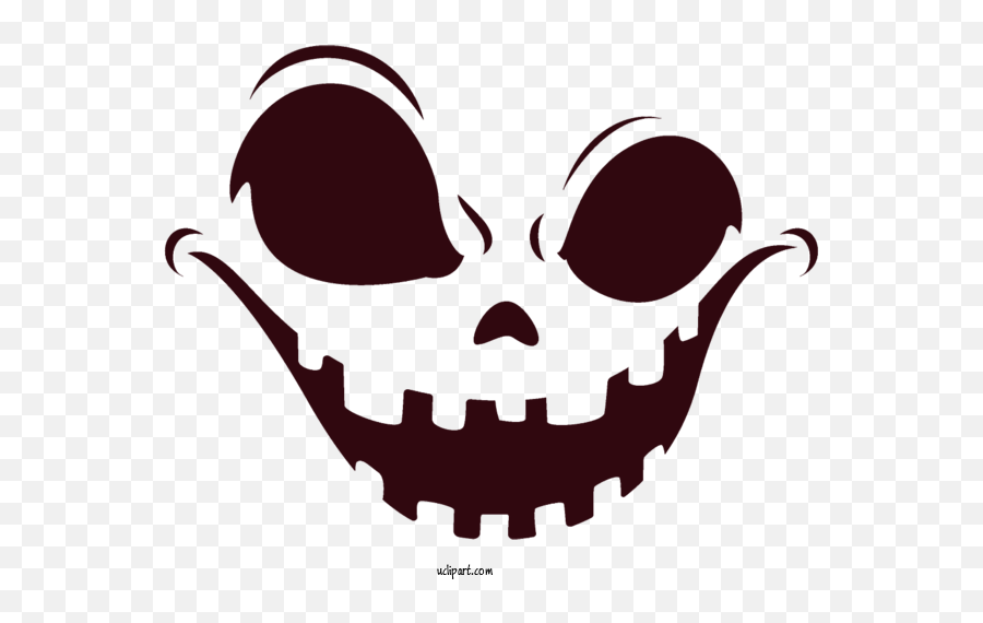 Holidays Bone Skull Mouth For Halloween - Halloween Clipart Emoji,Skull Emoticon Fb