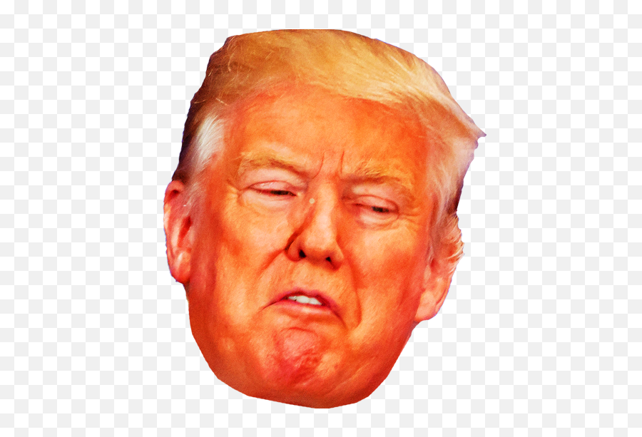 Trump Face Png Angry Not Happy Transparent - Orange Donald Trump Transparent Emoji,Donald Trump Emoji Faces
