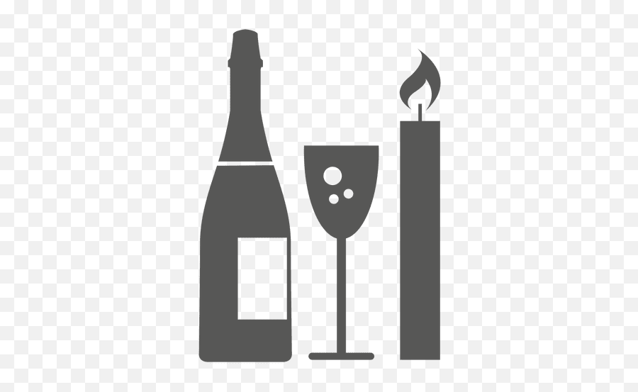 Champagne Bottle Glass Candle Transparent Png U0026 Svg Vector Emoji,Bottle Of Champagne Emoji