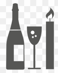 Champagne Bottle Glass Candle Transparent Png U0026 Svg Vector Emoji,Bottle Of Champagne Emoji