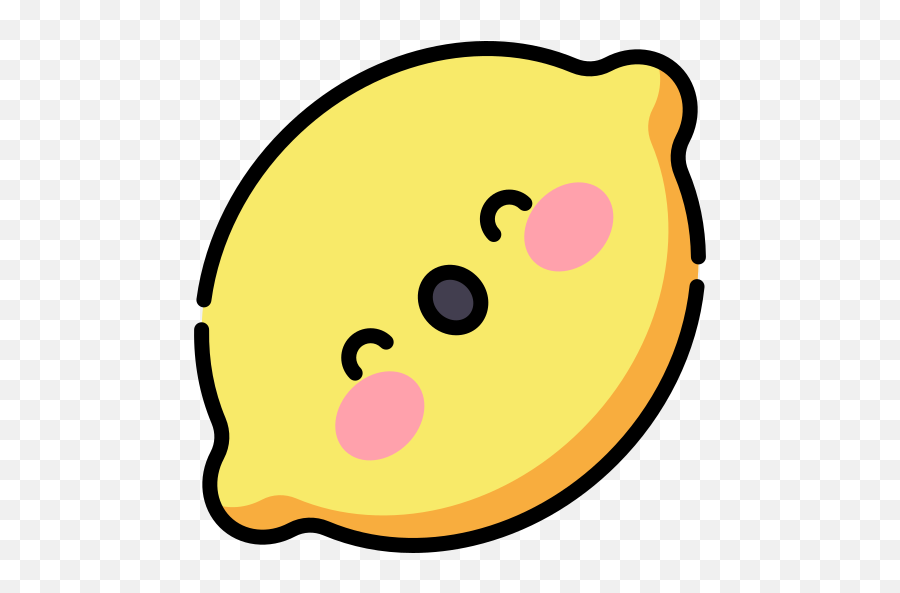 Lemon - Happy Emoji,Lemon Emoji Transparent