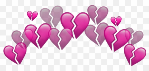 Hearts Broken Crown Emojicrown Emoji - Broken Heart Crown Png,Instagram Emoji