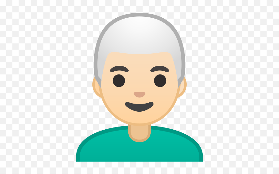 Light Skin Tone White Hair Emoji - Emoji Hombre Blanco Png,White Skin Emoji