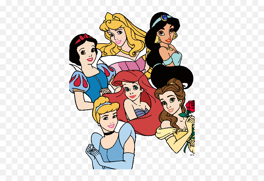 Printable Disney Clipart - Clip Art Library Belle Ariel Snow White Jasmine Aurora Cinderella Emoji,Minnie Mouse Emotion Printable