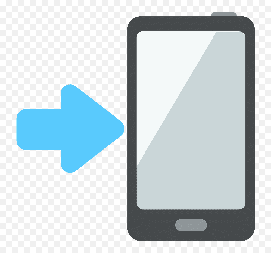 Mobile Phone With Arrow Emoji Clipart Free Download - Emoji Telefono Png,Arrow Emoji Png