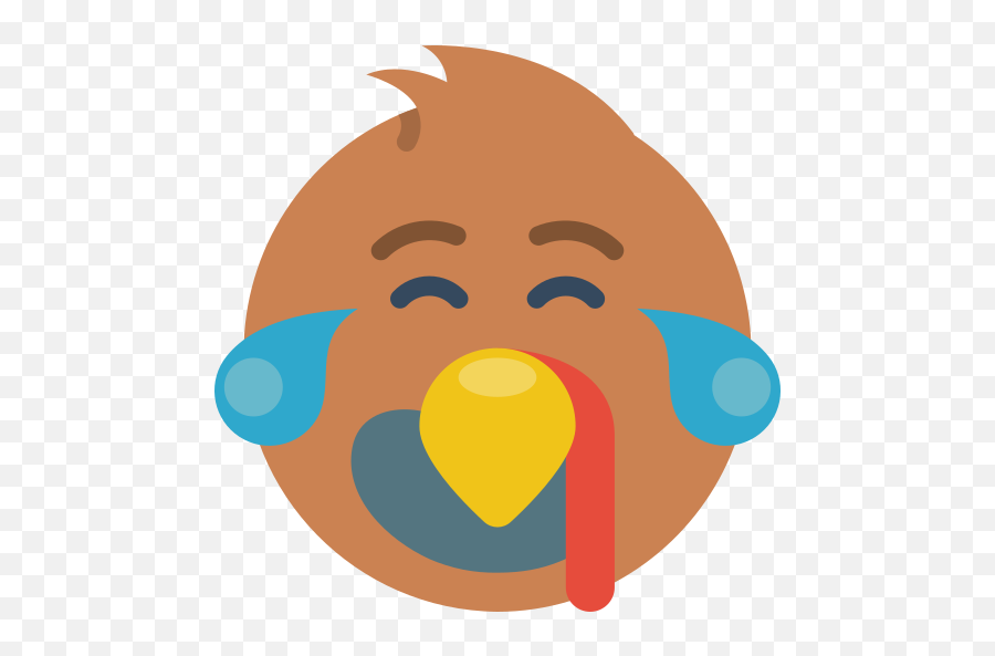 Laughing - Free Animals Icons Happy Emoji,How To Make A Turkey Emoticon