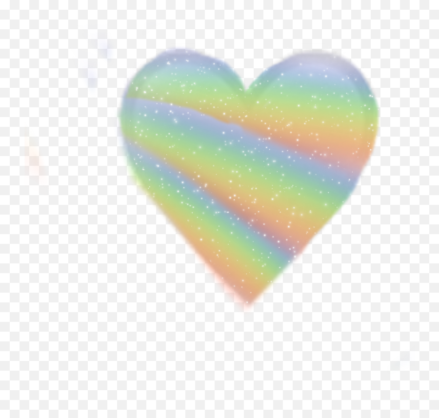 Rainbow Heart Sticker - Girly Emoji,Heart With Sparkles Emoji