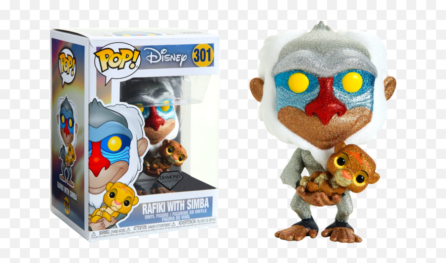 Funko Pop The Lion King - Rafiki Holding Baby Simba Diamond Glitter 301 Rafiki With Simba Funko Pop Emoji,Lion King Rafiki Emotion