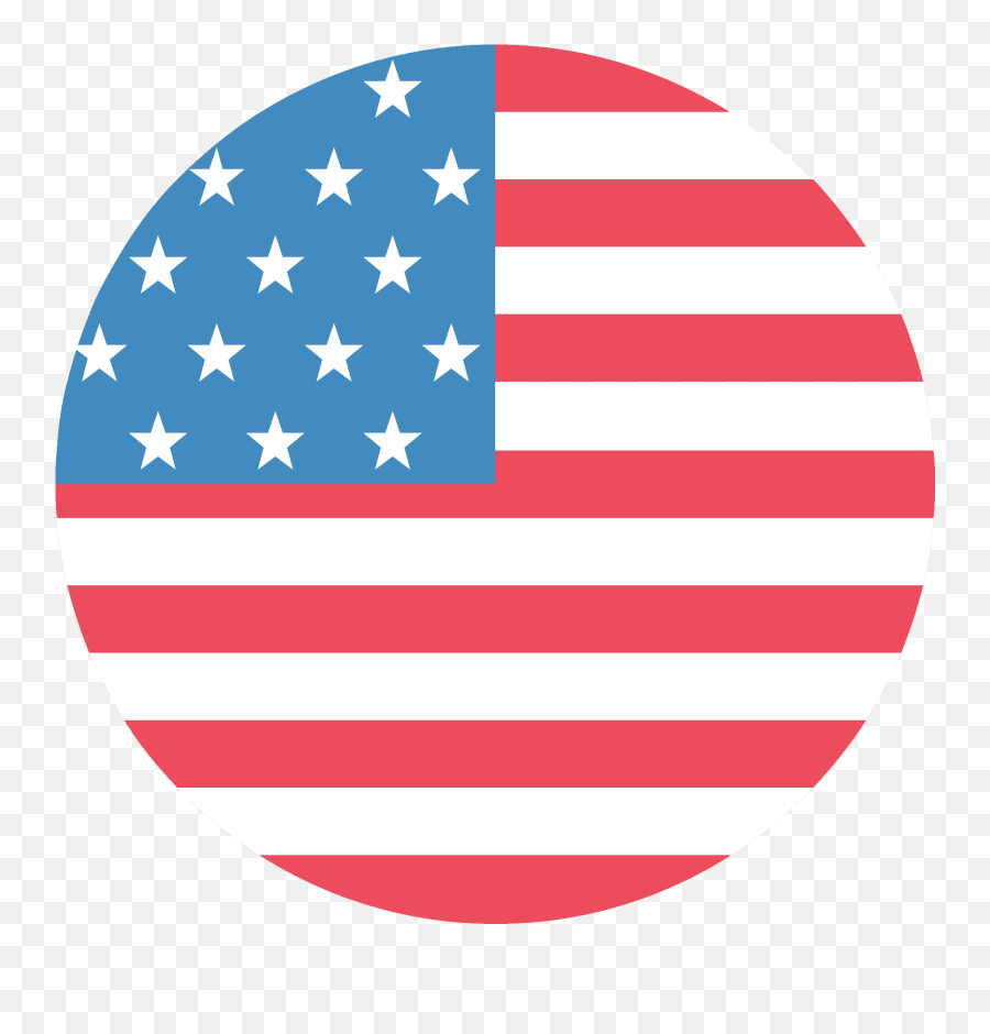 Flag Of United States - Circle Country Flag Usa Emoji,American Flag Emoji Android