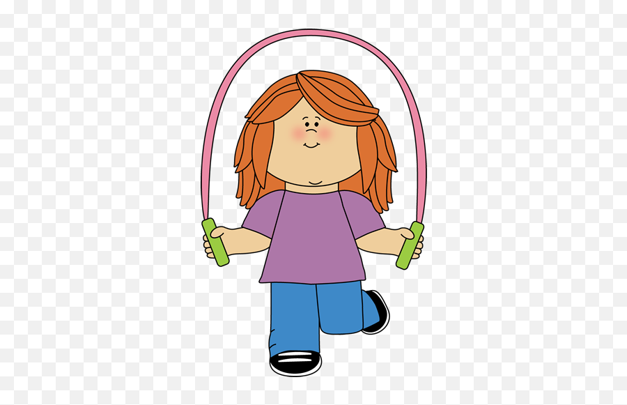 Clip Art Boy Jumping - Clipart Girl Jumping Rope Emoji,Trampoline Art And Emotions