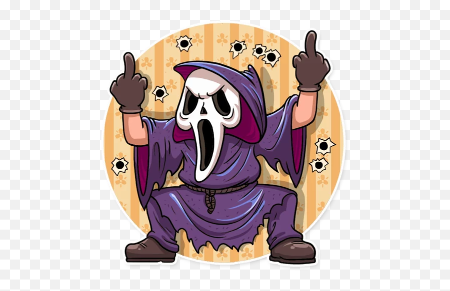 Scream Movie Stickers - Memes Scary Movie Sticker Emoji,Whatsapp Scream Emoji